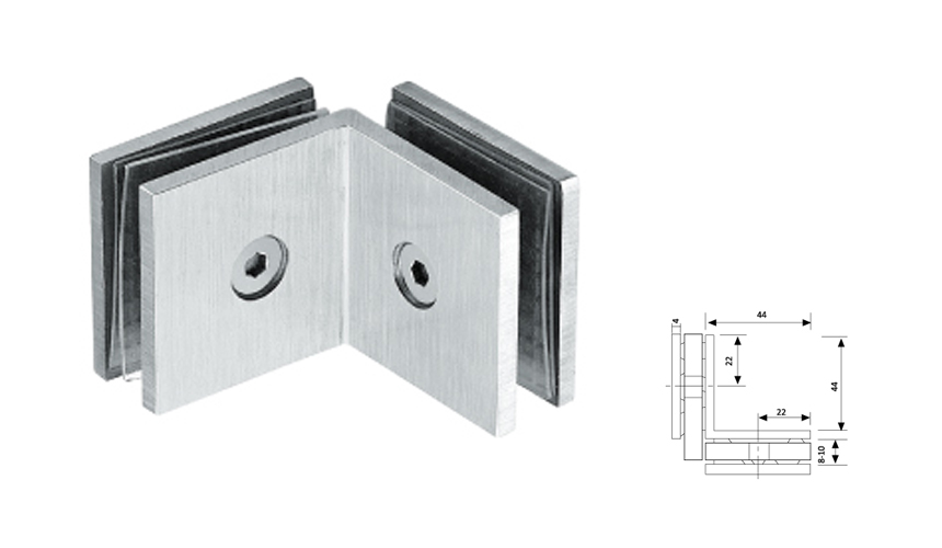 Glass Fix Clip,90°（Double）